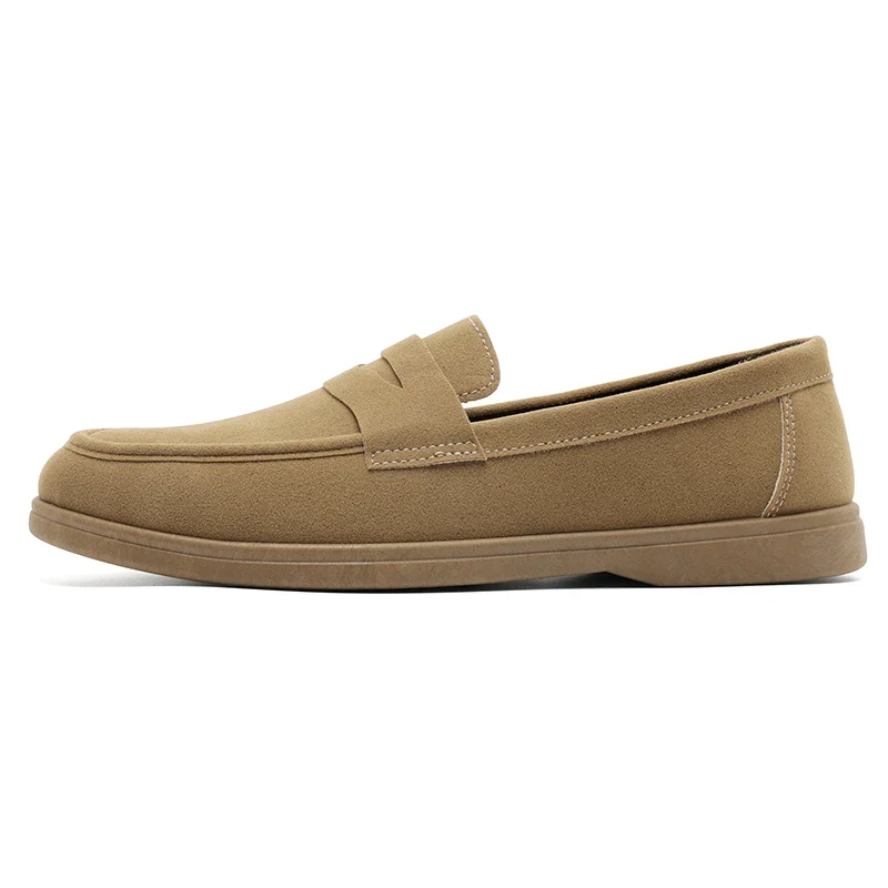 Hot Sale Men's Slip On Loafers Preppy Lightweight Breathable Comfort Outdoor Flats Non Slip Soft Sole Casual Daily Walking Shoes