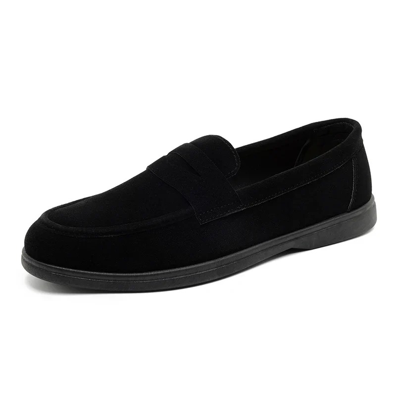 Hot Sale Men's Slip On Loafers Preppy Lightweight Breathable Comfort Outdoor Flats Non Slip Soft Sole Casual Daily Walking Shoes