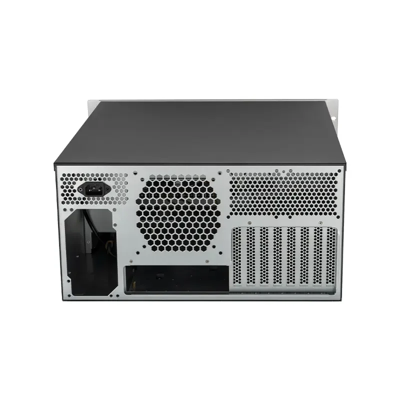 Newest Design 19inch Rackmount Server Chassis Support 2 PSU Eatx 5U Industrial Server Case With LCD Temp Screen