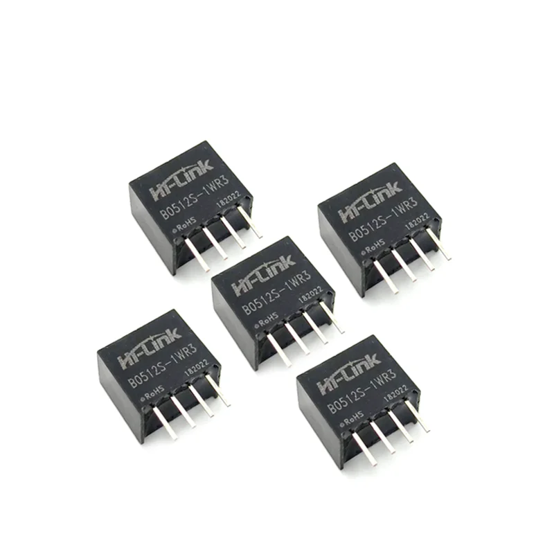 Hi-Link UL Certified DC DC Converter New Mini 1w 5v to 12v 84ma Single Output Isolated Switching Power Supply Module B0512S-1WR3