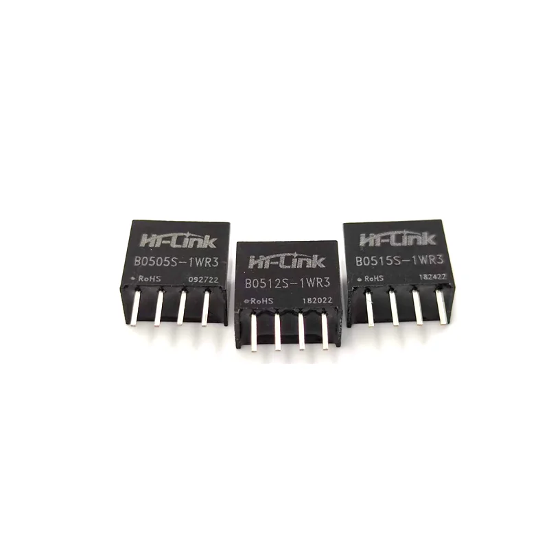 Hi-Link UL Certified DC DC Converter New Mini 1w 5v to 12v 84ma Single Output Isolated Switching Power Supply Module B0512S-1WR3