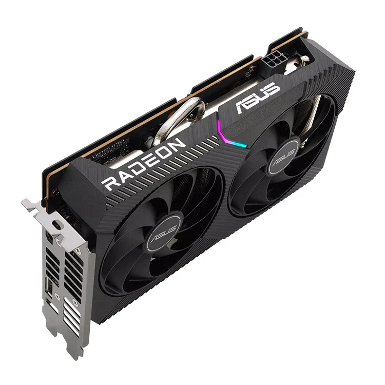ASUS AMD Dual Radeon RX 6500 XT OC Edition 4G Graphics Card with 64 Bit PCI Express 4.0 4GB GDDR6 Memory Video Card