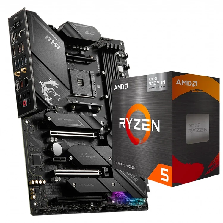 Used MSI MPG X570S EDGE MAX WIFI GAMING Motherboard with AMD Ryzen 5 7 5600G 5600X 5700G 5800X 5900X 5950X Desktop Processor