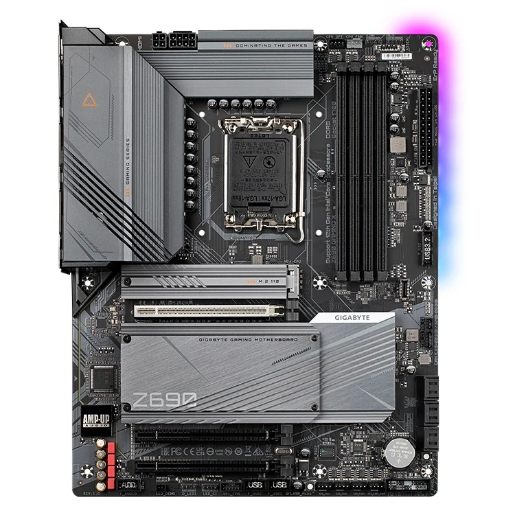 GIGABYTE Z690 GAMING X Used Motherboard with LGA 1700 Socket Support 12th Gen Intel Core I9 12900 I7 12700K Processor