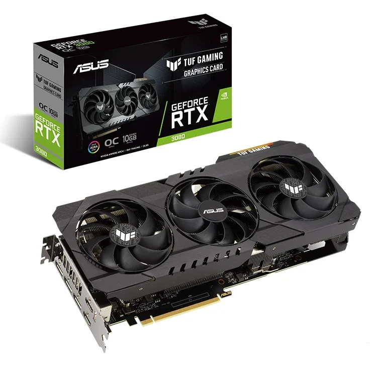Used ASU'S TUF Gaming GeForce RTX 3080 OC V2 10GB Graphics Card with GDDR6X 320-bit Memory Support OverClock