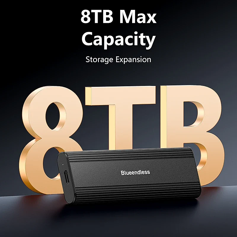 Blueendless M.2 NVME SATA Casing Dual Protocol NVME/NGFF SATA SSD Case 10Gbps Type C SATA NVME M.2 2230 2242 2260 2280 SSD Enclo