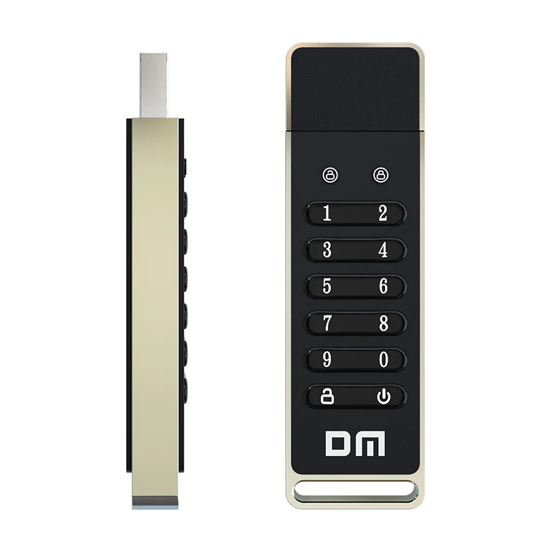 DM FD063 256-bit Encrypted USB Drive Password Secure Flash Drive USB3.0 U Disk Support Reset/Wipe/Auto Lock Function