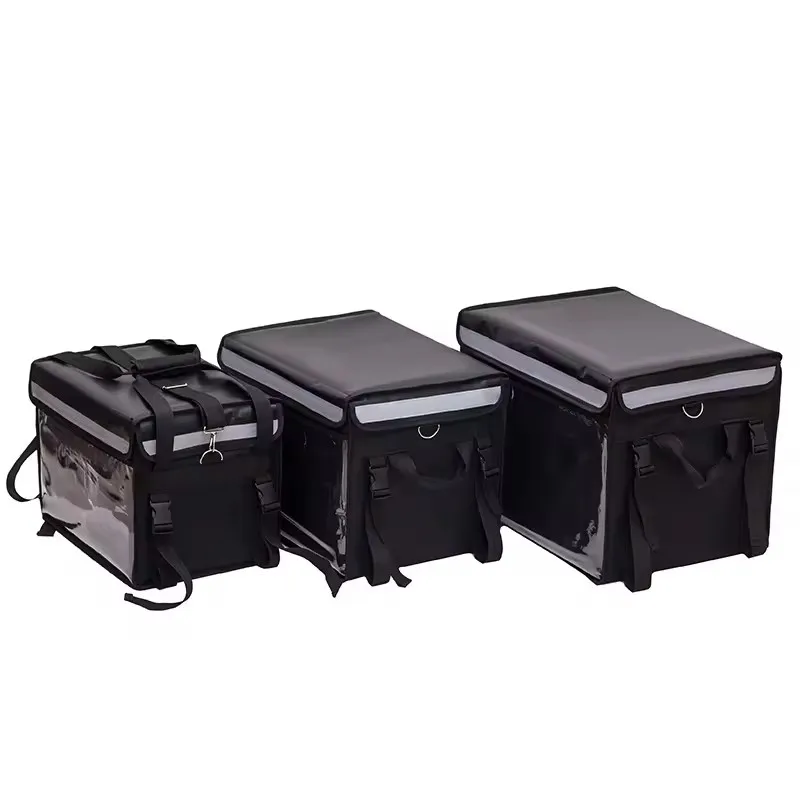 Wholesale Large Capacity Thermal Fast Food Insulated Backpack Hot Pizza Lunch Takeaway Cooler Food Delivery Bag for Bike