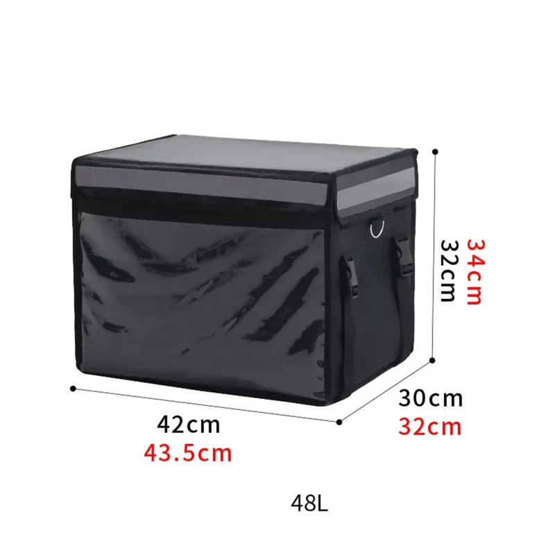 Wholesale Large Capacity Thermal Fast Food Insulated Backpack Hot Pizza Lunch Takeaway Cooler Food Delivery Bag for Bike