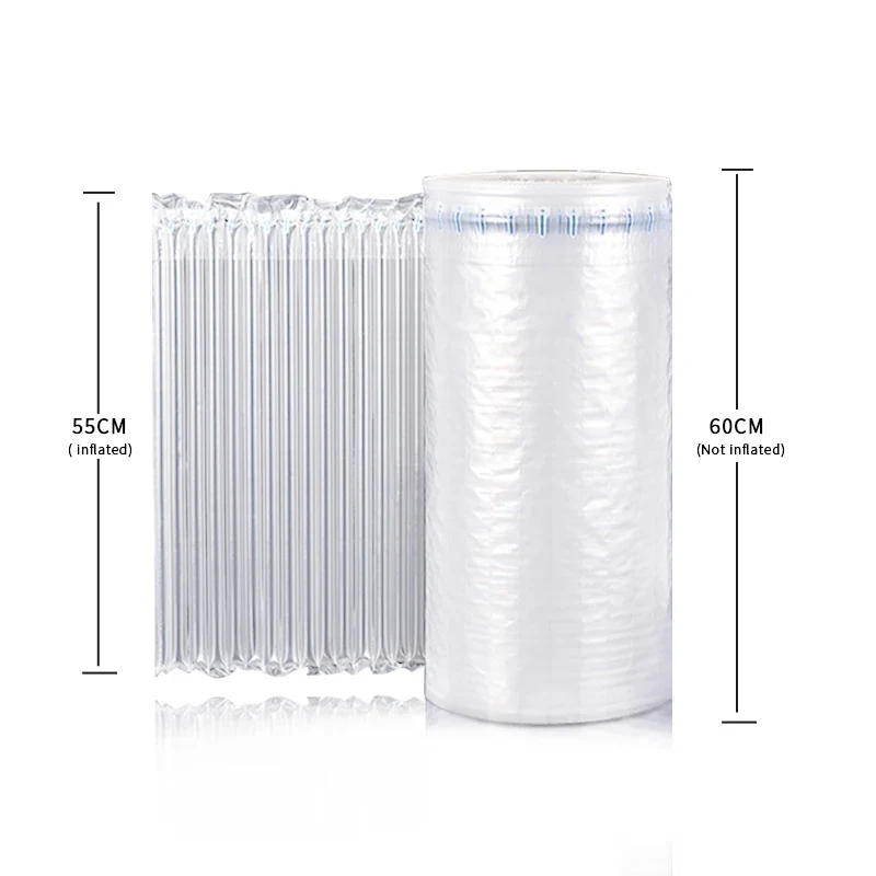 Factory Direct Custom Size Protective Cushioning Material Air Column Bag Shockproof Bubble Column Roll Protective Film Pocket