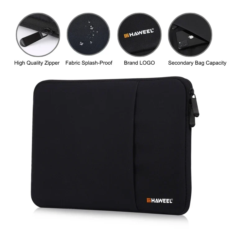 Haweel 13.0 Inch Laptop Bag Case Handbag Water Resistant Durable Computer Carrying Sleeve Case Zipper Bags