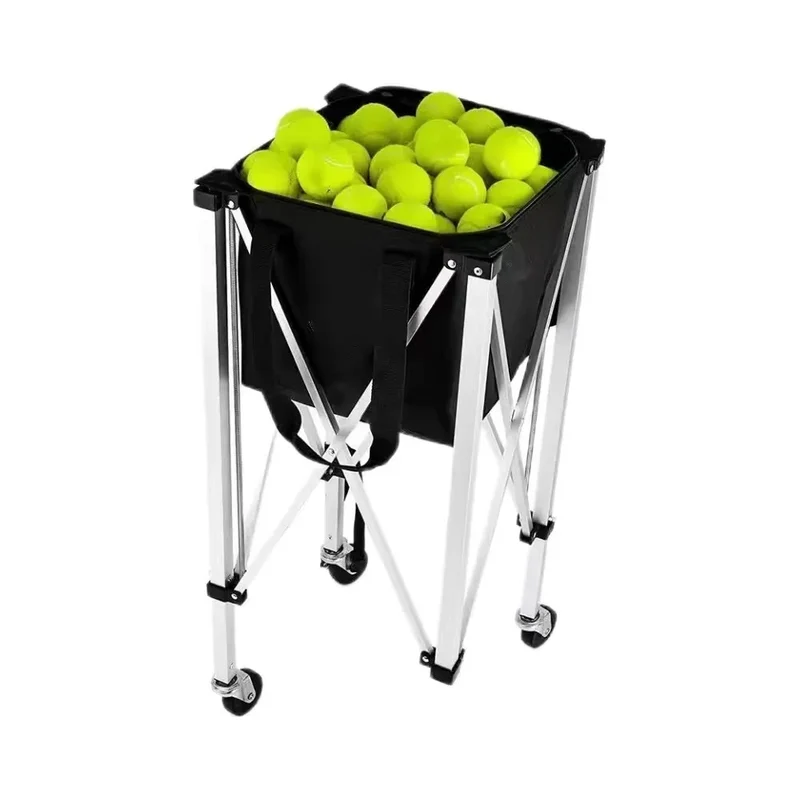 Portable Tennis Ball Cart Bag Premium Practice Hopper Pickleball Lightweight Easy Bag Removal Pickleball Cart Bag