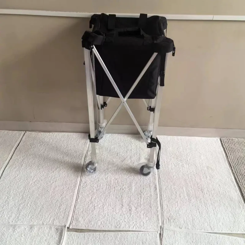 Portable Tennis Ball Cart Bag Premium Practice Hopper Pickleball Lightweight Easy Bag Removal Pickleball Cart Bag