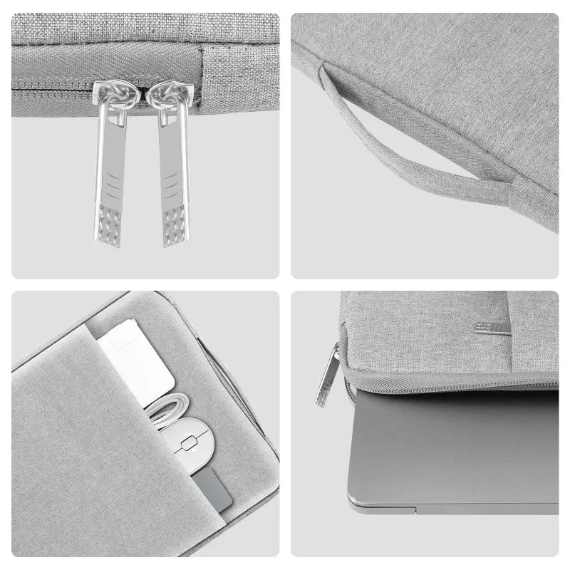 HAWEEL 15-16.7 Inch Laptop Sleeve Case Multi-Function Nylon Storage Briefcase Bag with Zipper Handle Elegant Handbag Design