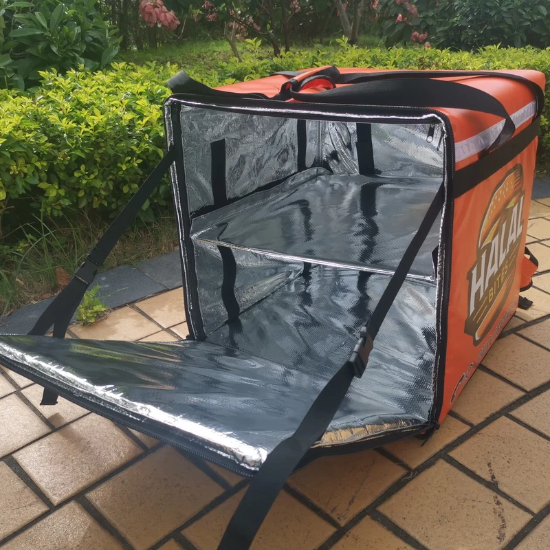 125L Waterproof Durable Motorcycle Bag Bike Cooler Lunch Food Delivery Bag OEM Insulated Bag