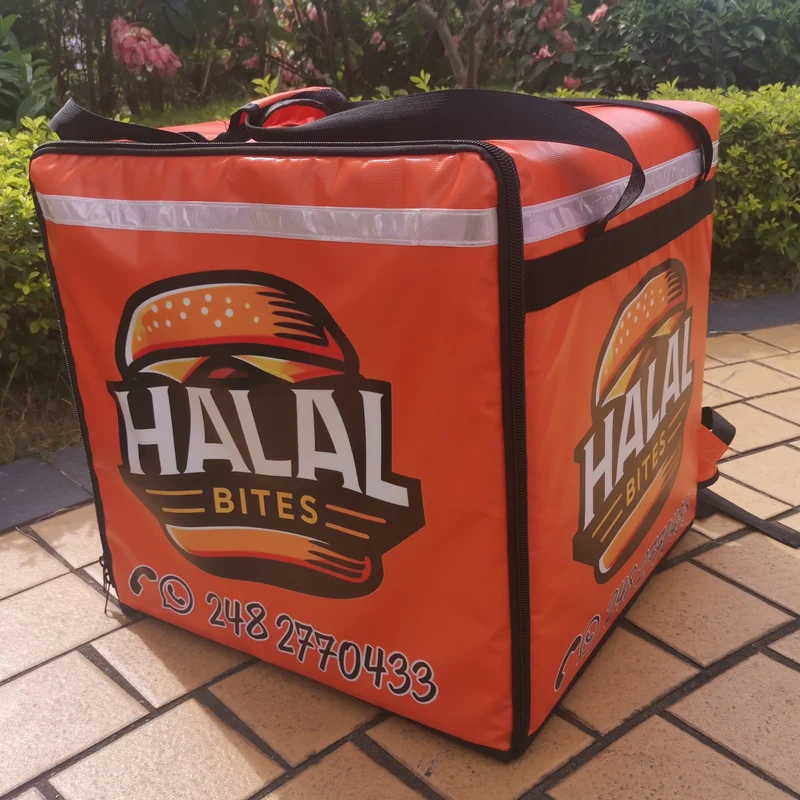 125L Waterproof Durable Motorcycle Bag Bike Cooler Lunch Food Delivery Bag OEM Insulated Bag