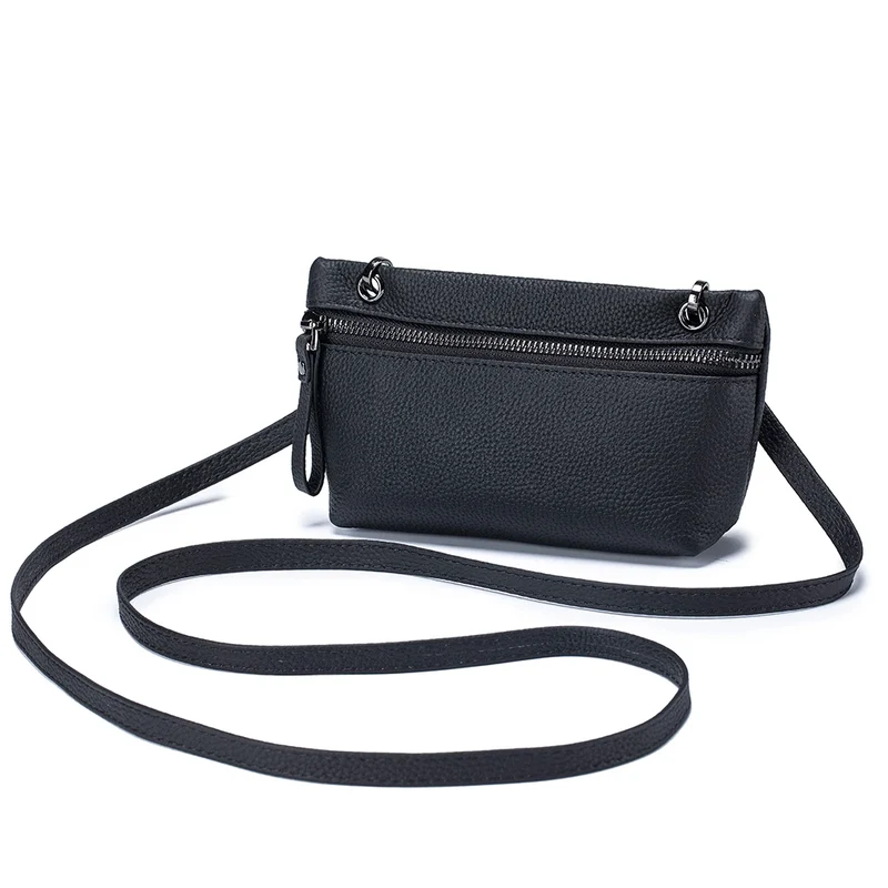 2024 New Underarm Women's Bag Head Layer Cowhide Luxury Shoulder Crossbody Small Handbag Ladies Trendy Cell Phone Bag