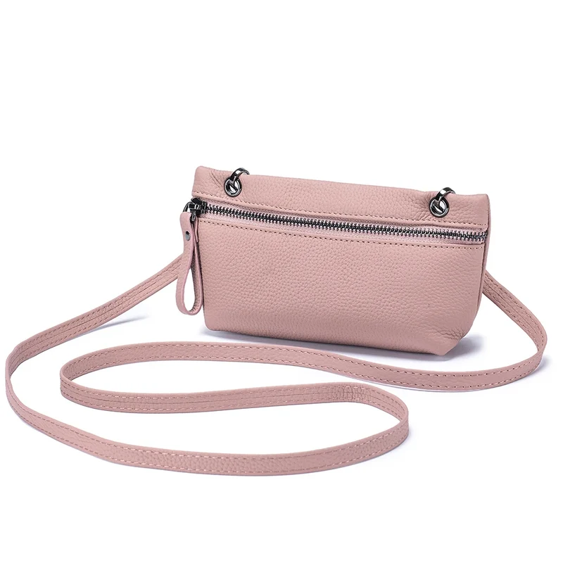 2024 New Underarm Women's Bag Head Layer Cowhide Luxury Shoulder Crossbody Small Handbag Ladies Trendy Cell Phone Bag