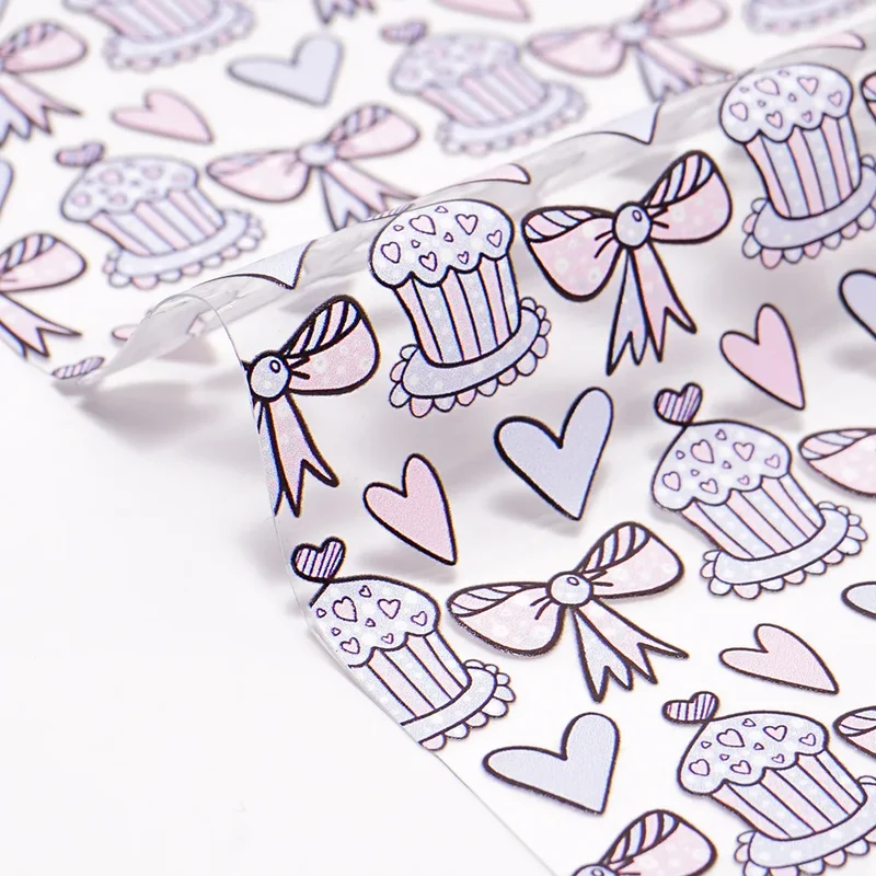 30CM*120CM Cartoon Character PVC TPU Vinyl Leather Garment Accessories Material Transparent Iridescent Mermaid Cake 1mm Sofa Bag