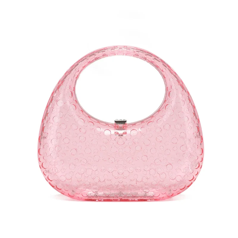 Crystal Bling Transparent Diamond Rhinestone Evening Handbags Women Luxury Tote clear Bag