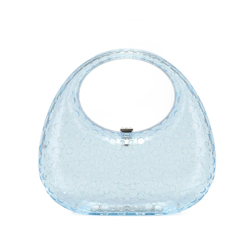 Crystal Bling Transparent Diamond Rhinestone Evening Handbags Women Luxury Tote clear Bag