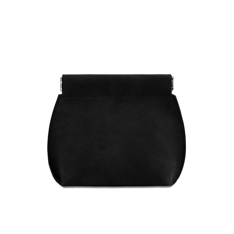 Thickened PU Leather Pouch Small Cosmetic Lipstick Automatic Closed Shrapnel Bag Makeup Packing Bag Jewelry Bag WIth logo