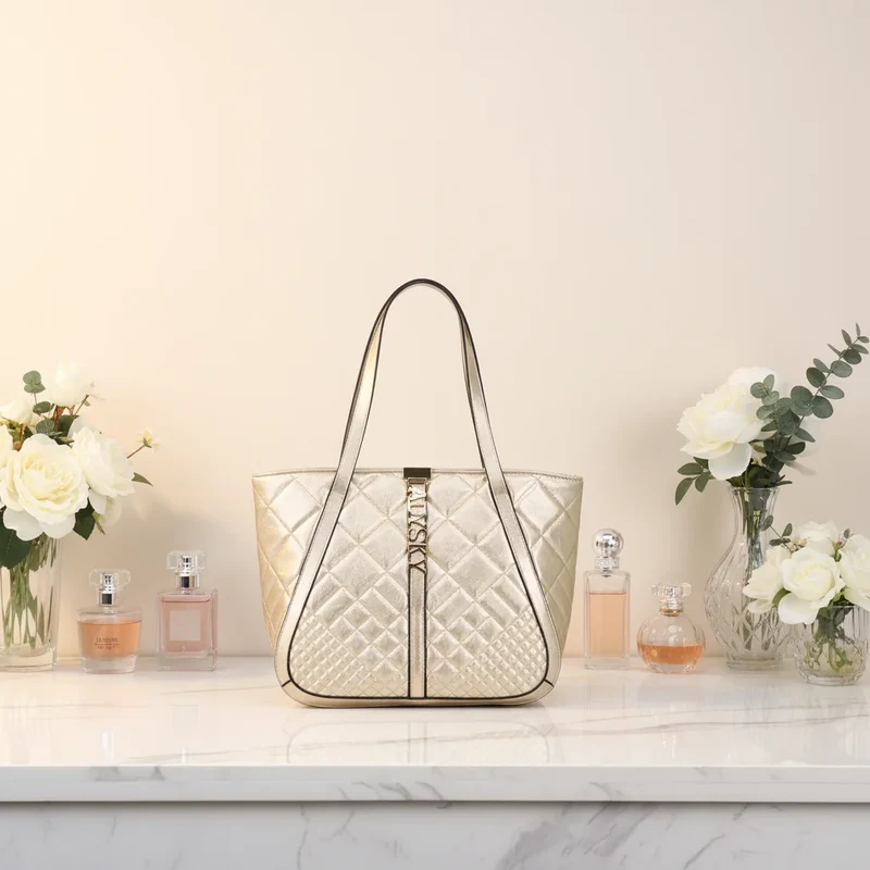 Top Product 2025 Ladysky Super Fiber Autumn Zipper Closure Fashion Ladies Shoulder Tote Bag Quality Factory Supplier 35