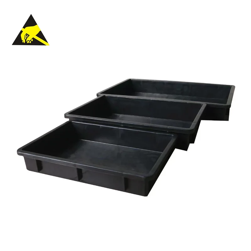 Time-Limited Colored Bins Small Case Storage Racks Anti Static Bag And Box Esd Container Tray