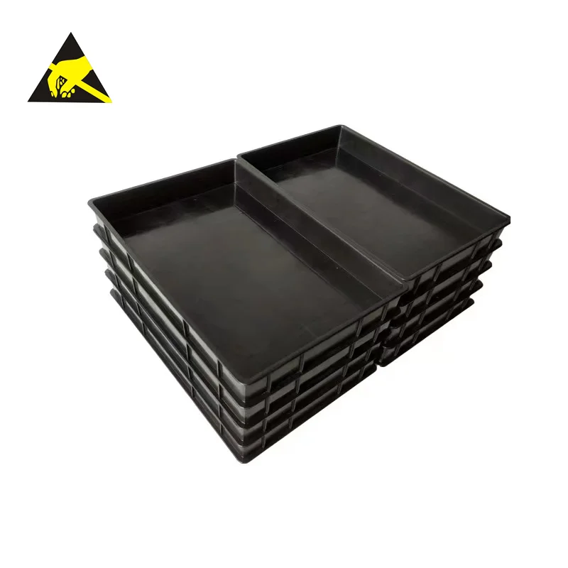 Time-Limited Colored Bins Small Case Storage Racks Anti Static Bag And Box Esd Container Tray