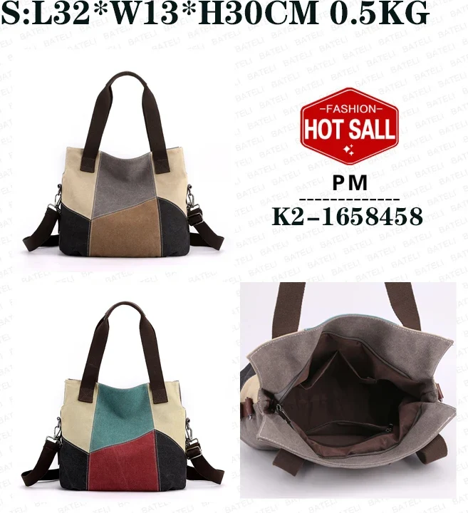 2023 New March L Arge Capacity Soild Style Canvas Single Shoulder Tote Bag Fashion and High Quality