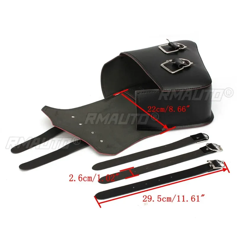 A Pair Universal PU Leather Saddle Bag Motorcycle Luggage Motorcycle Saddlebags Saddlebags Pouch for Harley Waterproof