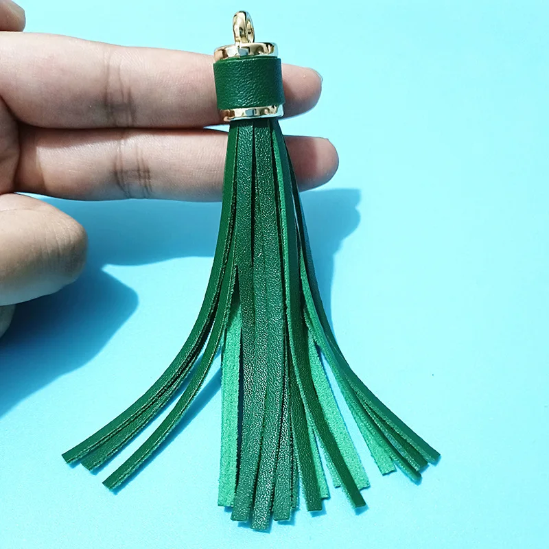 Length 10 cm Leather Tassel Artificial Leather Fringe for Festival Hangings Lantern Bag Bracelet Accessaries