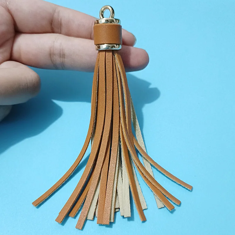 Length 10 cm Leather Tassel Artificial Leather Fringe for Festival Hangings Lantern Bag Bracelet Accessaries