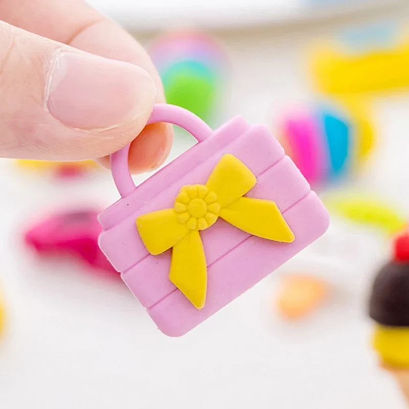 Cheapest School Used Simple and Practical Korean Cute Lovely Bag Style Pencil Eraser