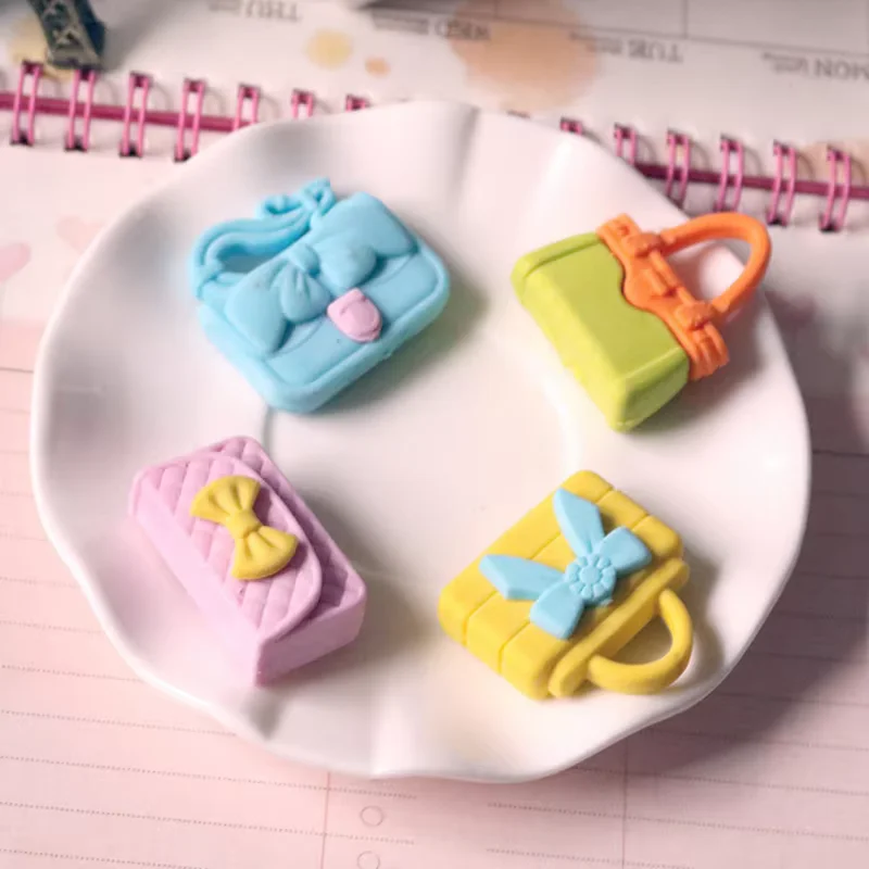 Cheapest School Used Simple and Practical Korean Cute Lovely Bag Style Pencil Eraser