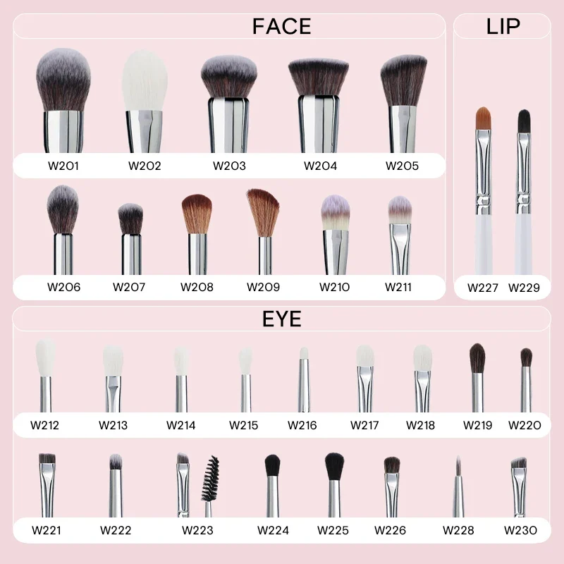 HMU Rich Stock Ship Fast Your Own Brand Best Quality Makeup Brush Professional Private Label Makeup Brush Set With Belt Bag
