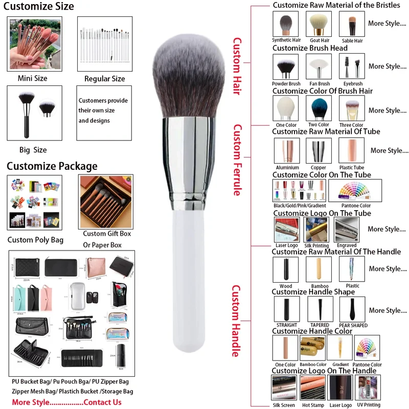 HMU Rich Stock Ship Fast Your Own Brand Best Quality Makeup Brush Professional Private Label Makeup Brush Set With Belt Bag