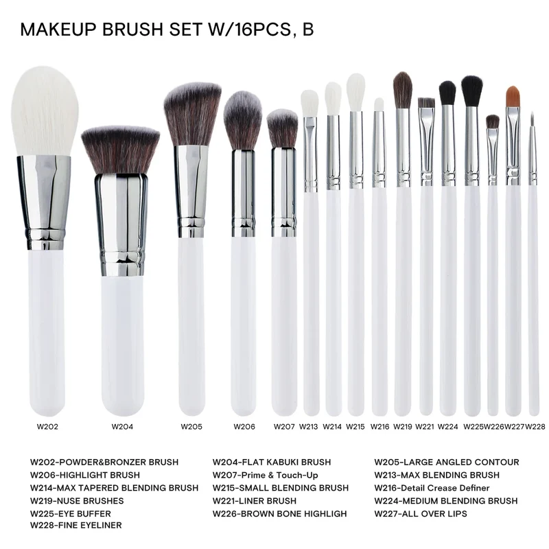 HMU Rich Stock Ship Fast Your Own Brand Best Quality Makeup Brush Professional Private Label Makeup Brush Set With Belt Bag