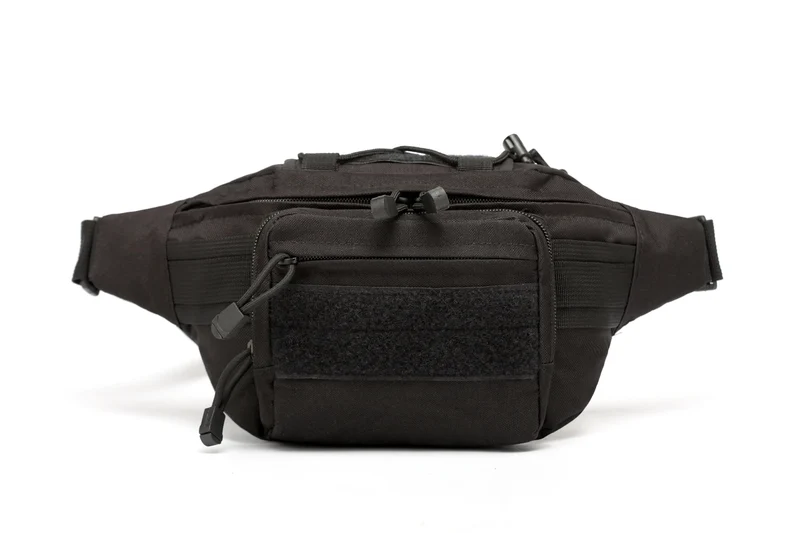 Camouflage Chest Daypack Single Crossbody Strap Waterproof Polyester Tactical Waist Bag for Outdoor Sports Zipper Closure