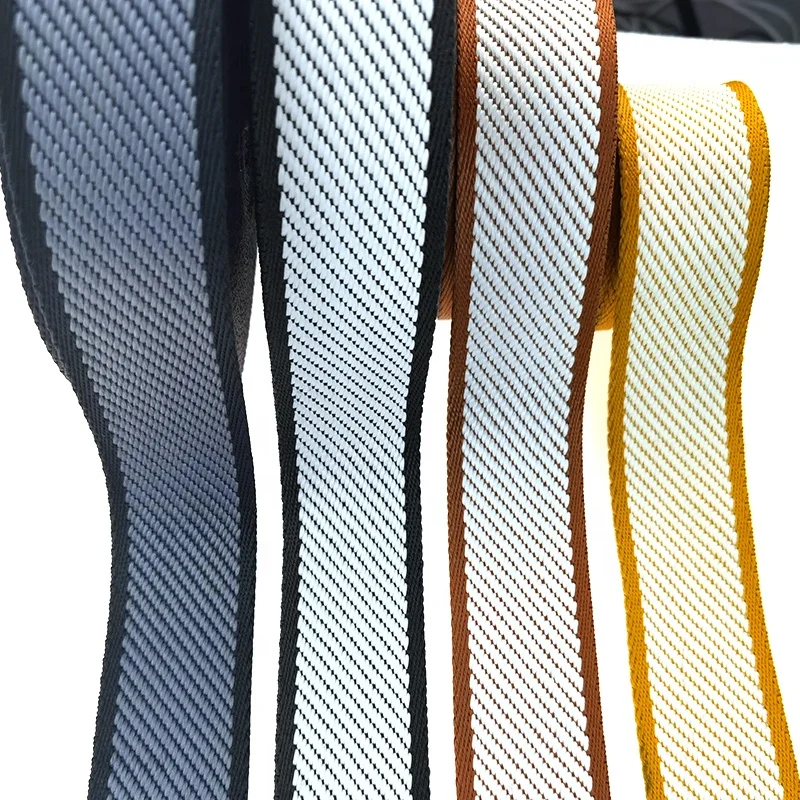 Factory Custom Jacquard Webbing Custom logo Polyester Webbing Bag Shoulder Belt Custom Clothing Accessories Webbing