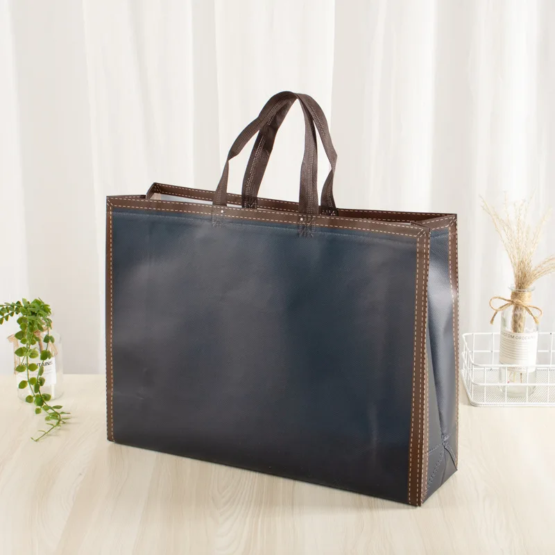 Manufacturer Wholesale Fashion Customizable Fabric Non Woven Heavy Duty Reusable Eco-Friendly Screen Printing Shopping Bag