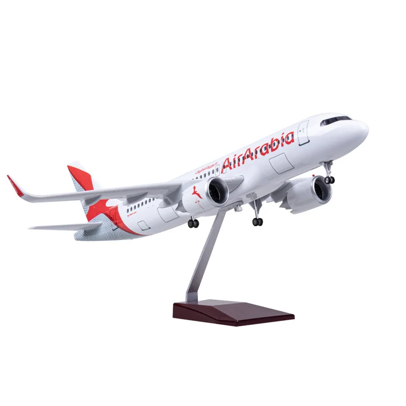 1/80 Arabia Airbus A320 47cm Diecast Aircraft Business Gift ABS Airplane Model Airbus A320 Arabia Airlines