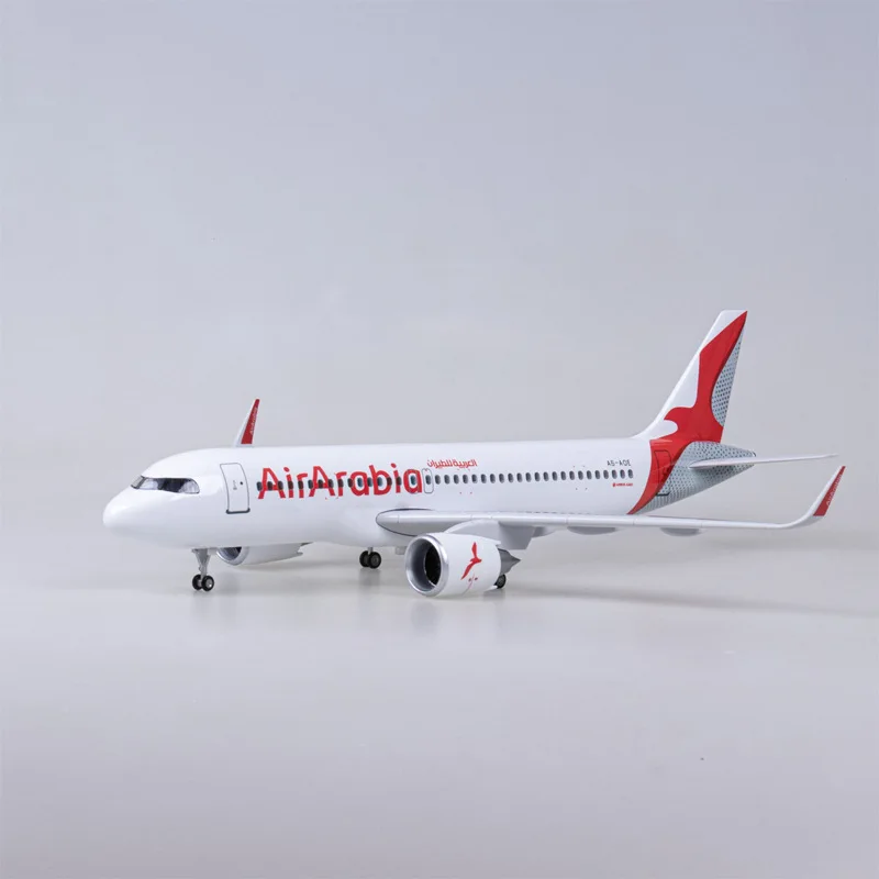 1/80 Arabia Airbus A320 47cm Diecast Aircraft Business Gift ABS Airplane Model Airbus A320 Arabia Airlines
