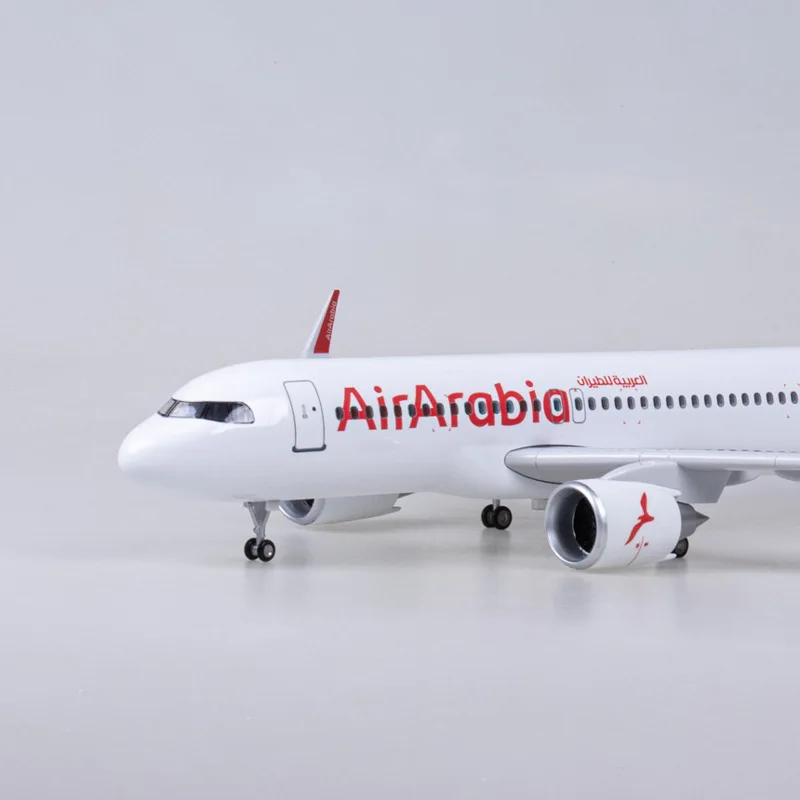 1/80 Arabia Airbus A320 47cm Diecast Aircraft Business Gift ABS Airplane Model Airbus A320 Arabia Airlines