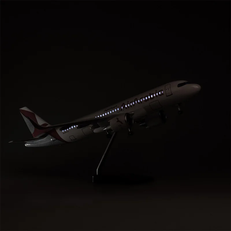 1/80 Arabia Airbus A320 47cm Diecast Aircraft Business Gift ABS Airplane Model Airbus A320 Arabia Airlines
