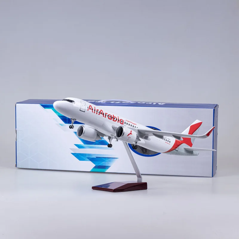 1/80 Arabia Airbus A320 47cm Diecast Aircraft Business Gift ABS Airplane Model Airbus A320 Arabia Airlines
