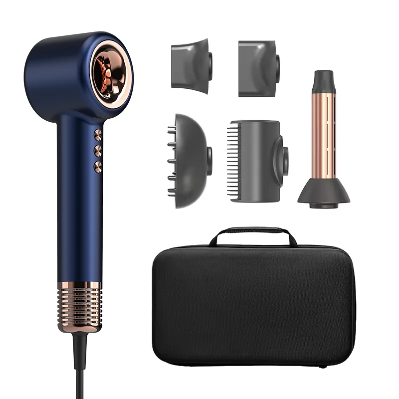 High Quality Suction Hair Dryer Hollow Brushless Ionic High Speed Hair Dryer