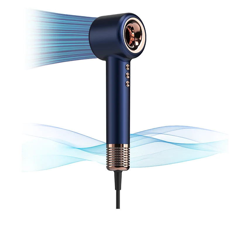 High Quality Suction Hair Dryer Hollow Brushless Ionic High Speed Hair Dryer