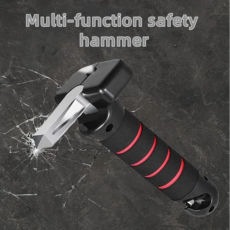 Elderly Car Handle Assist Emergency Tool Kit with Seat Belt Cutter Window Breaker Rechargeable LED Flashlight