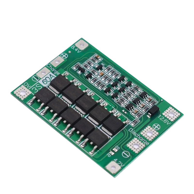 4S 60A Li-ion Lithium Battery Charger Protection Board 18650 BMS for Drill Motor 11.1V 12.6V/14.8V 16.8V Enhance/Balance